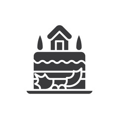 Cake vector icon