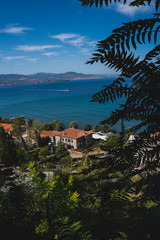 Greece village in mountains 