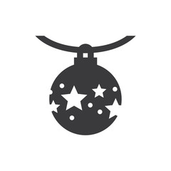 Christmas ball vector icon