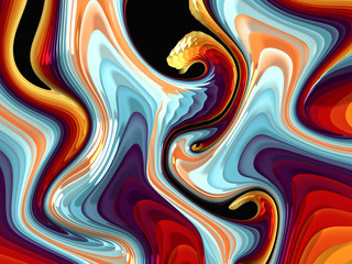 Beautiful abstract cover for art projects, cards, business, posters. 3D illustration, computer-generated fractal