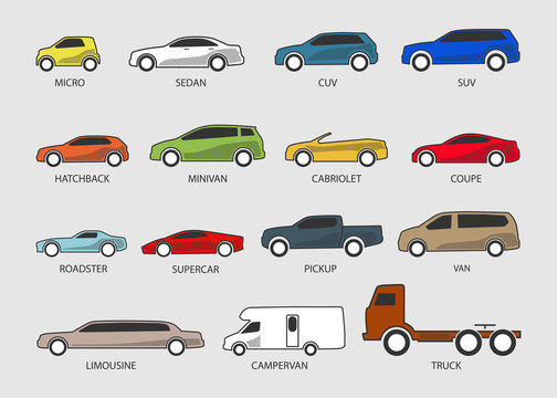 car type icon color