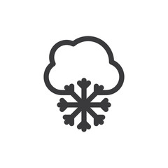 Snowflake vector icon