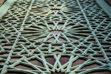 Patterns on the Windows of The Cathedral mosque
