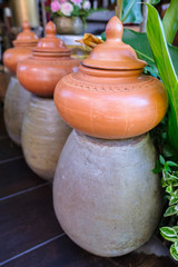 Fototapeta na wymiar Thai Drinking Water Jar