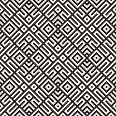 Ethnic pattern vector design. Seamless lattice background. Square repeating lines elements.