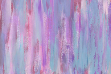 Acrylic colorful abstract background with waves and strokes on white paper background. Trendy look. Chaotic abstract organic design.