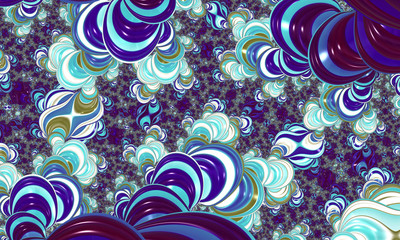 Surreal structure of abstract stones. Background for art projects, business, banner, template, card. 3D illustration