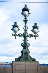 Fototapeta na wymiar Old lantern on a city street