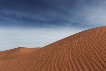 Fototapeta na wymiar Big sand dunes in desert