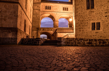 zamek w Marburgu (Niemcy) zjęcia nocne © Henryk Niestrój