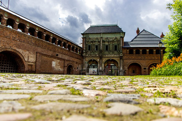 view of the old courtyard in the center of Moscow