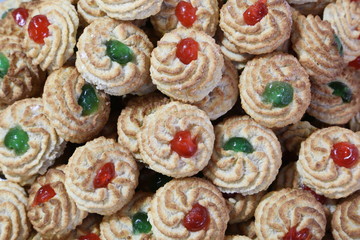almond pastries decorated with candied fruit