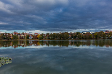 Herbstlicher Tag am Burgsee in Bad Salzungen