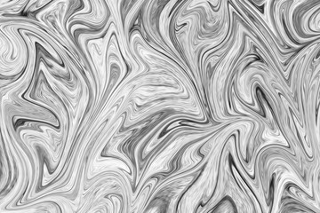 Abstract Gray Black and White Marble Ink Pattern Background. Liquify Abstract Pattern With Black, White, Grey Graphics Color Art Form.