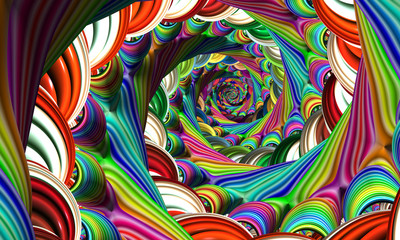 Beautiful abstract background for art projects, cards, business, posters. 3D illustration, computer-generated fractal