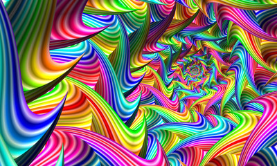 Beautiful abstract background for art projects, cards, business, posters. 3D illustration, computer-generated fractal