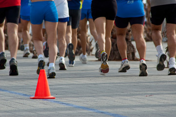 Cone and legs of runners