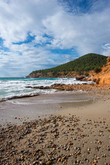 In the cove Sa caleta of Ibiza, Baleares