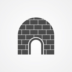 Igloo vector icon sign symbol