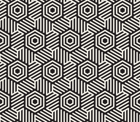 Vector seamless pattern. Modern stylish abstract texture. Repeating geometric tiles