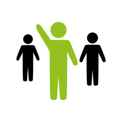 group of people teamwork silhouette