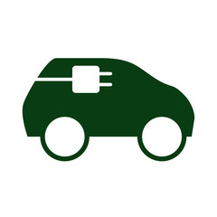 ecology electric car icon