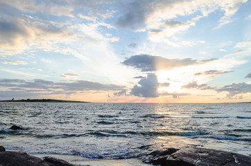 Obraz premium sunset over the sea