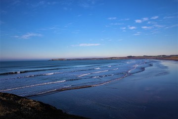 sea, sky, beach, water, ocean, sunset, landscape, sunrise, cloud, nature, blue, coast, clouds, waves, sun, horizon, summer, wave, sand, seascape, reflection, shore, dusk, beautiful, coastline