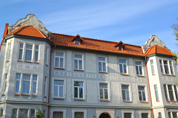 Fototapeta na wymiar House of the German construction in modernist style (1905). Kaliningrad