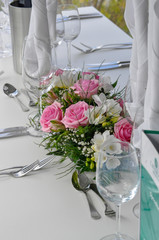 Tischdeko Hochzeit 