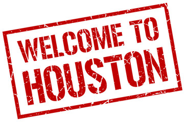 welcome to Houston stamp