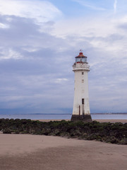 Perch Rock Lighthouse, New Brighton, Wirral, UK