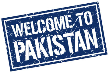 welcome to Pakistan stamp