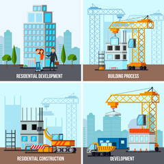 Fototapeta premium Sky Scraper Construction Design Concept