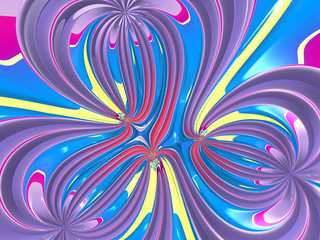 Beautiful abstract background for art projects, cards, business, posters. 3D illustration, computer-generated fractal