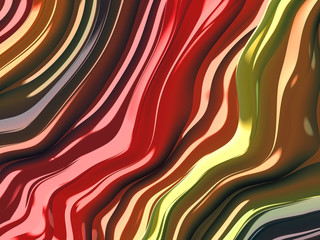 Beautiful abstract cover for art projects, cards, business, posters. 3D illustration, computer-generated fractal