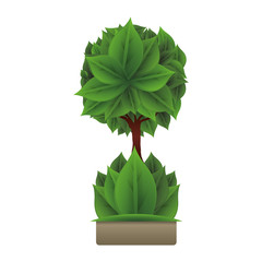 ecology tree plant icon