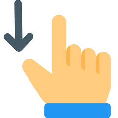 Obraz premium Swipe down interface