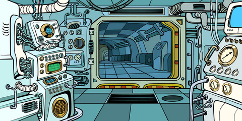 Cabin of the spacecraft © studiostoks