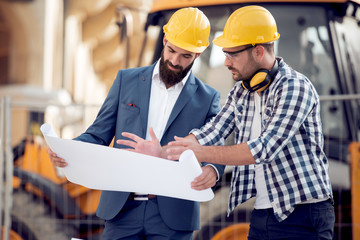 Two construction worker outdoor