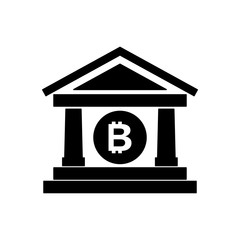 bank building with bitcoin