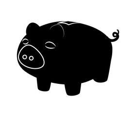 piggy savings isolated icons