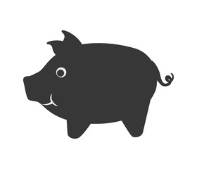 piggy savings isolated icons