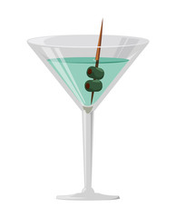 delicious cocktail drink icon