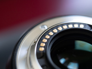 closeup of a lens