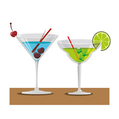 delicious cocktails drinks icons