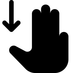 Obraz premium Scroll down with three fingers