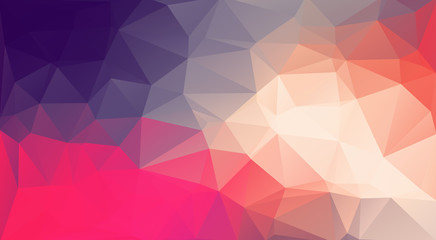 Flat original retro color triangle background