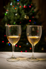 Romantic Cheers Wine Christmas