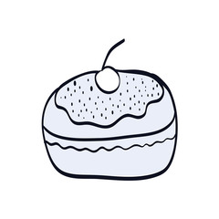 delicious cupcake sweet icon